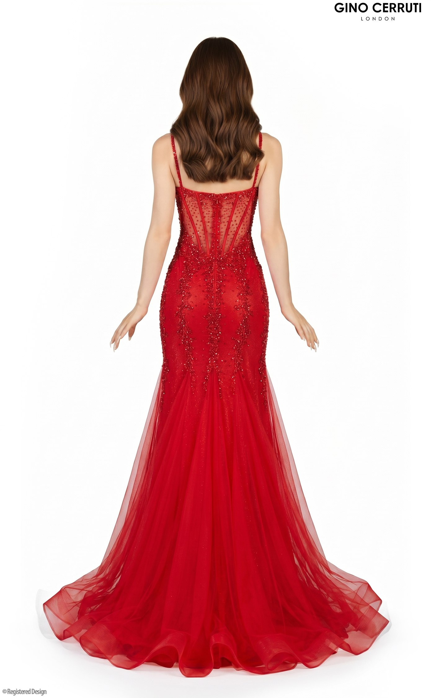 gino cerruti red dress 7171D | Gino Cerruti