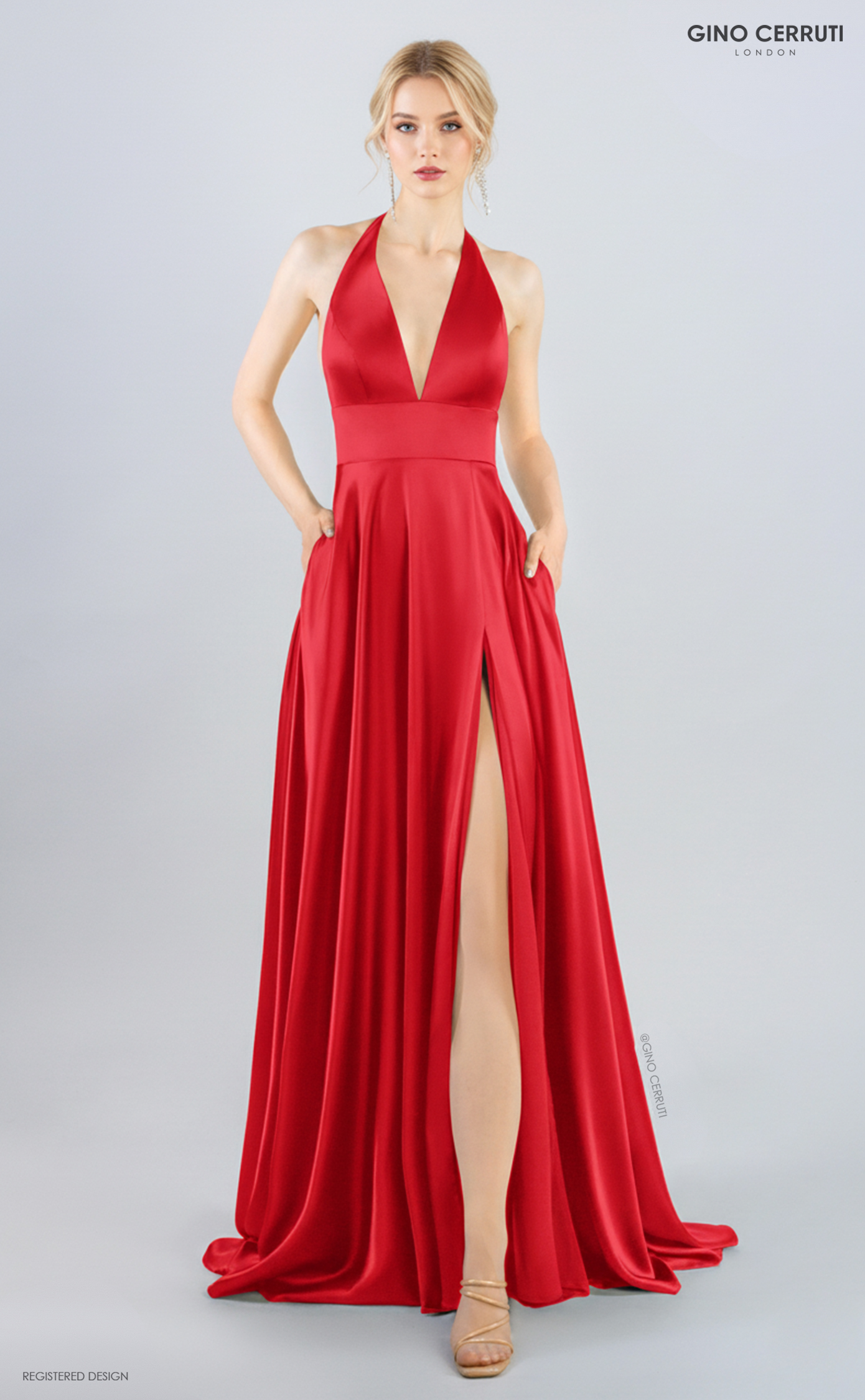 gino cerruti red dress 7171D | Gino Cerruti